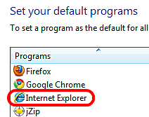 Windows Set Default Programs